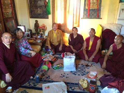 Dorje Palmo with Lamas