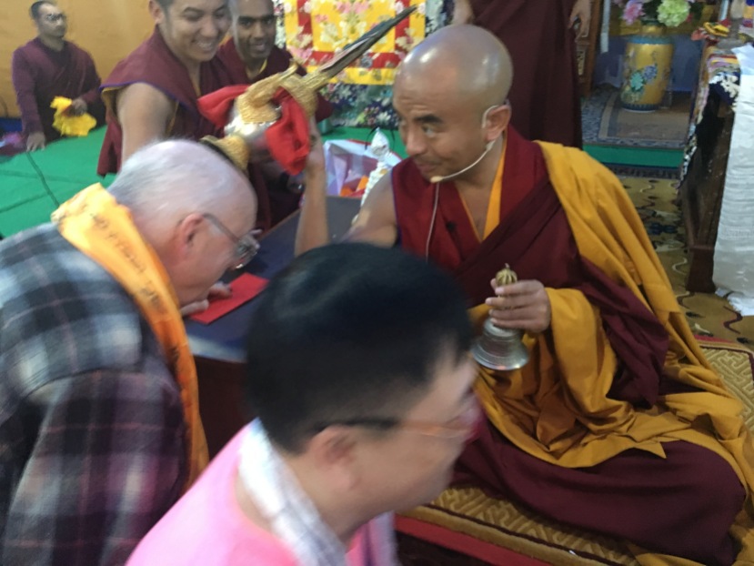 31 Receiveing Blessing at Amitabha Empowerment
