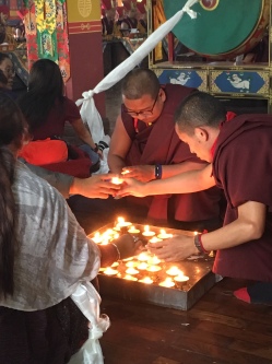 Butter Lamps during Empowerment